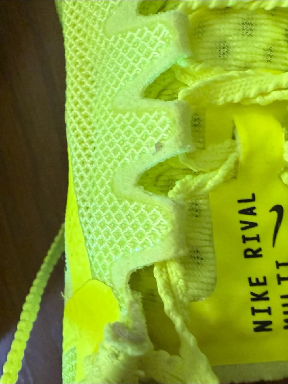 Nike Multi Spikes Bright Yellow Track/Training Shoes with Black Logo